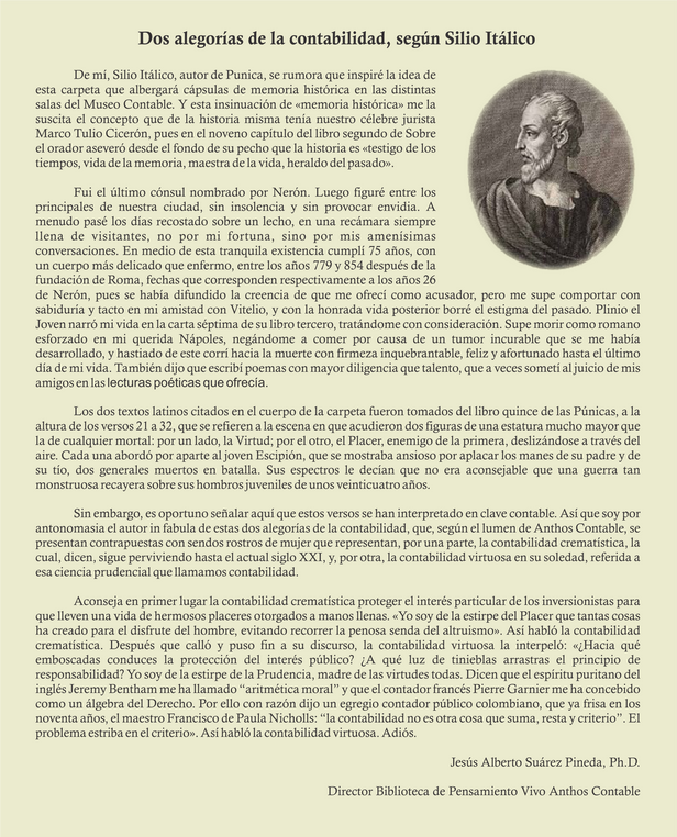 Pieza gráfica del Museo Contable Anthos